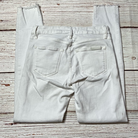 Sanctuary Denim White Skinny Jeans with Black Flames Sz 26 - Picture 12 of 12